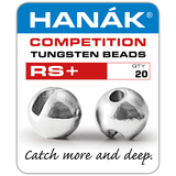 Hanak Tungsten Slotted Beads RS+ 20 Pack Silver / 2.3mm Beads, Eyes, Coneheads