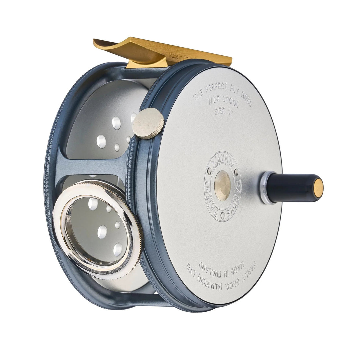 Hardy Brothers 1921 Wide Spool Perfect Fly Reel 3  3/4 inch / RH Fly Reel