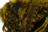 Hareline Barred Variant Schlappen 5-7" Olive #263 Saddle Hackle, Hen Hackle, Asst. Feathers