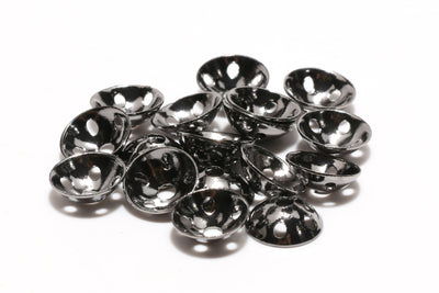 Hareline Brassonic Discs 10mm / Black Nickel #11 Beads, Eyes, Coneheads