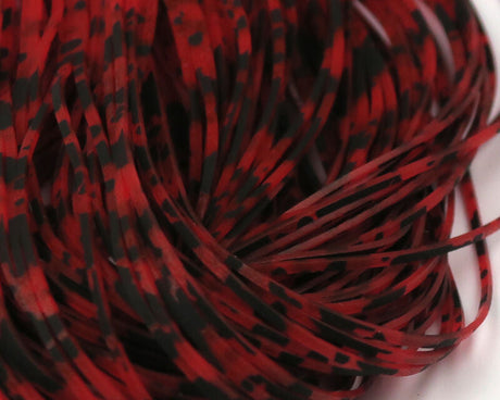 Hareline Crazy Legs Barred & Speckled Crazy Legs #310 Red Rubber Legs