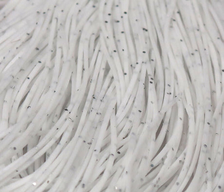 Hareline Crazy Legs Crazy Legs White/Silver Flake #377 Rubber Legs