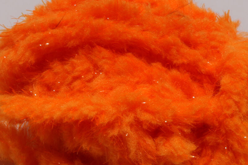 Hareline Easy Egg Chenille Fl Fire Orange #129