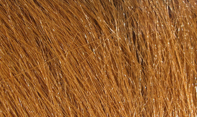 Hareline Extra Select Craft Fur Orangutan Rust Hair, Fur