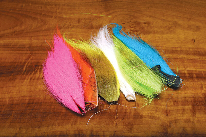 Hareline Fluorescent Bucktail Combo Hair, Fur