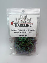 Hareline Folded Palmering Chenille 15mm / Brown Pearl #40 Chenille