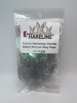 Hareline Folded Palmering Chenille 30mm / Minnow Gray Pearl #235 Chenille