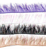 Hareline Folded Palmering Chenille Chenilles, Body Materials