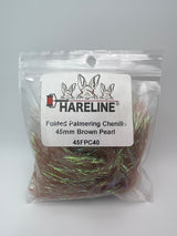 Hareline Folded Palmering Chenille 45mm / Brown Pearl #40 Chenille