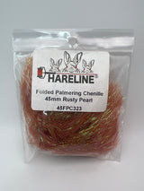 Hareline Folded Palmering Chenille 45mm / Rusty Pearl #323 Chenille