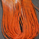 Hareline Grizzly Flutter Legs #11 Black Barred Orange