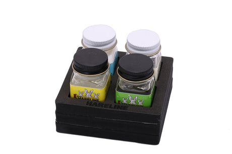 Hareline Head Cement Combo set with Foam Glue Station ORMD Cements, Glue, Epoxy