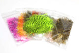 Hareline Jailhouse Marabou Saddle Hackle, Hen Hackle, Asst. Feathers