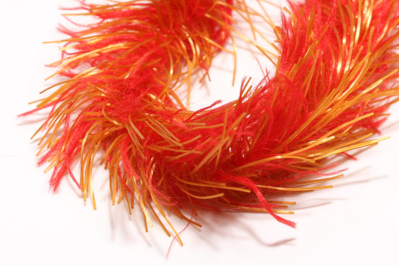 Hareline Microflex Soft Hackle Chenille Extra Small Flaming Copper 