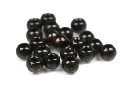 Hareline Plummeting Tungsten Beads Mottled Colors #15 Black Ruby / 1/16 1.5mm Beads, Eyes, Coneheads