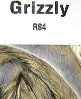 Hareline Rabbit Strips Grizzly Hair, Fur