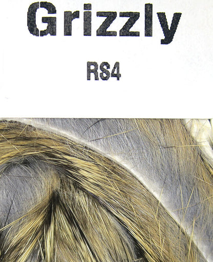 Hareline Rabbit Strips Grizzly Hair, Fur