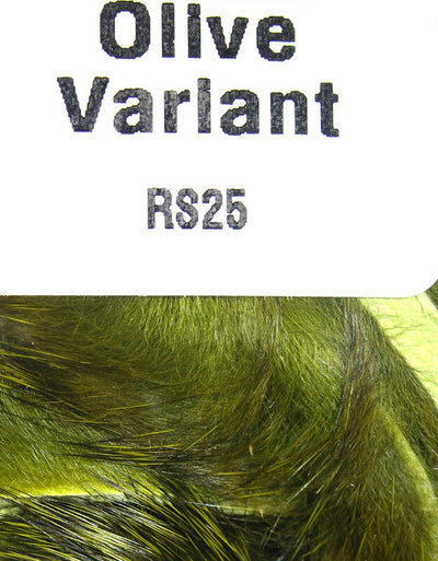 Hareline Rabbit Strips Olive Variant Hair, Fur