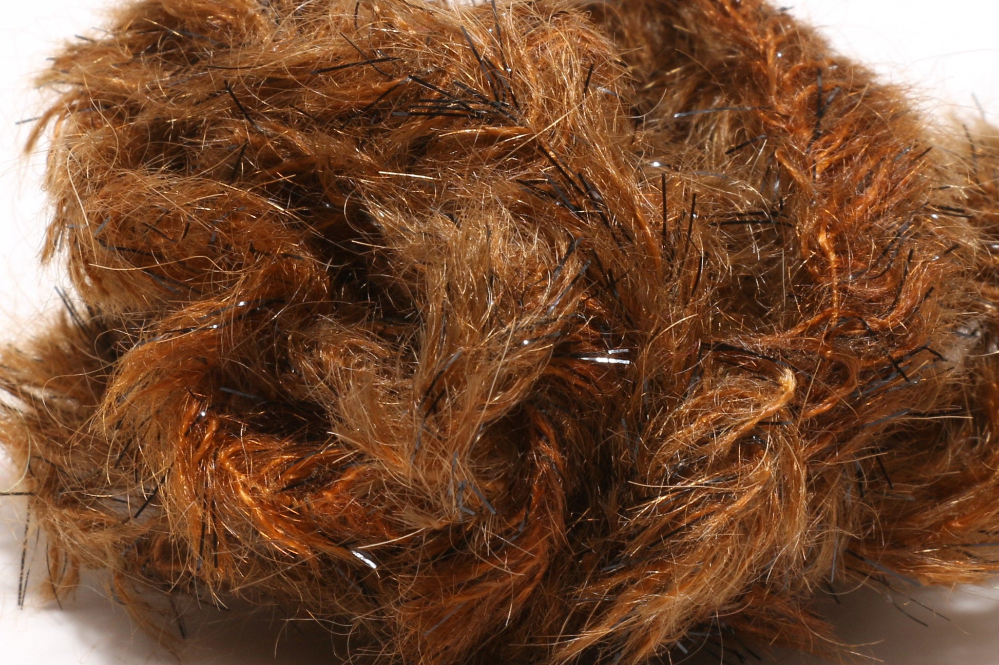 Hareline Speckled Black Mohair Scruff New Chenilles, Body Materials