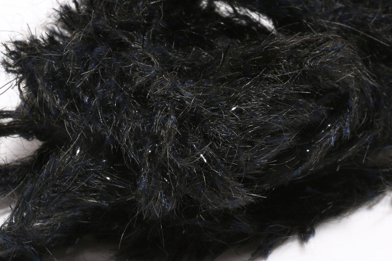 Hareline Speckled Black Mohair Scruff New Large 15mm / Black 