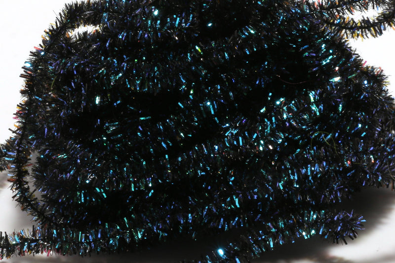 Hareline Synthetic Peacock Herl Chenille Black 