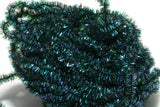 Hareline Synthetic Peacock Herl Chenille Peacock Green #283 Chenilles, Body Materials