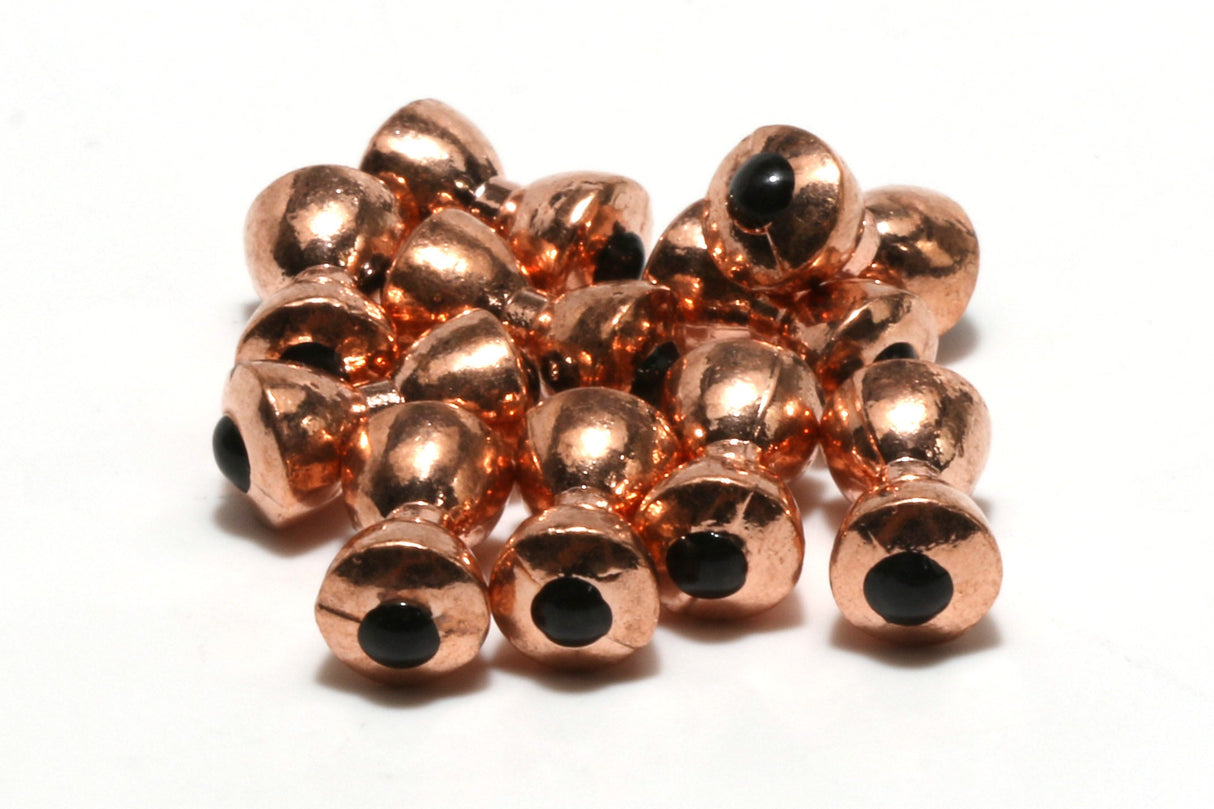 Hareline Tungsten Eyes Medium / #67 Copper Black Pupil Beads, Eyes, Coneheads