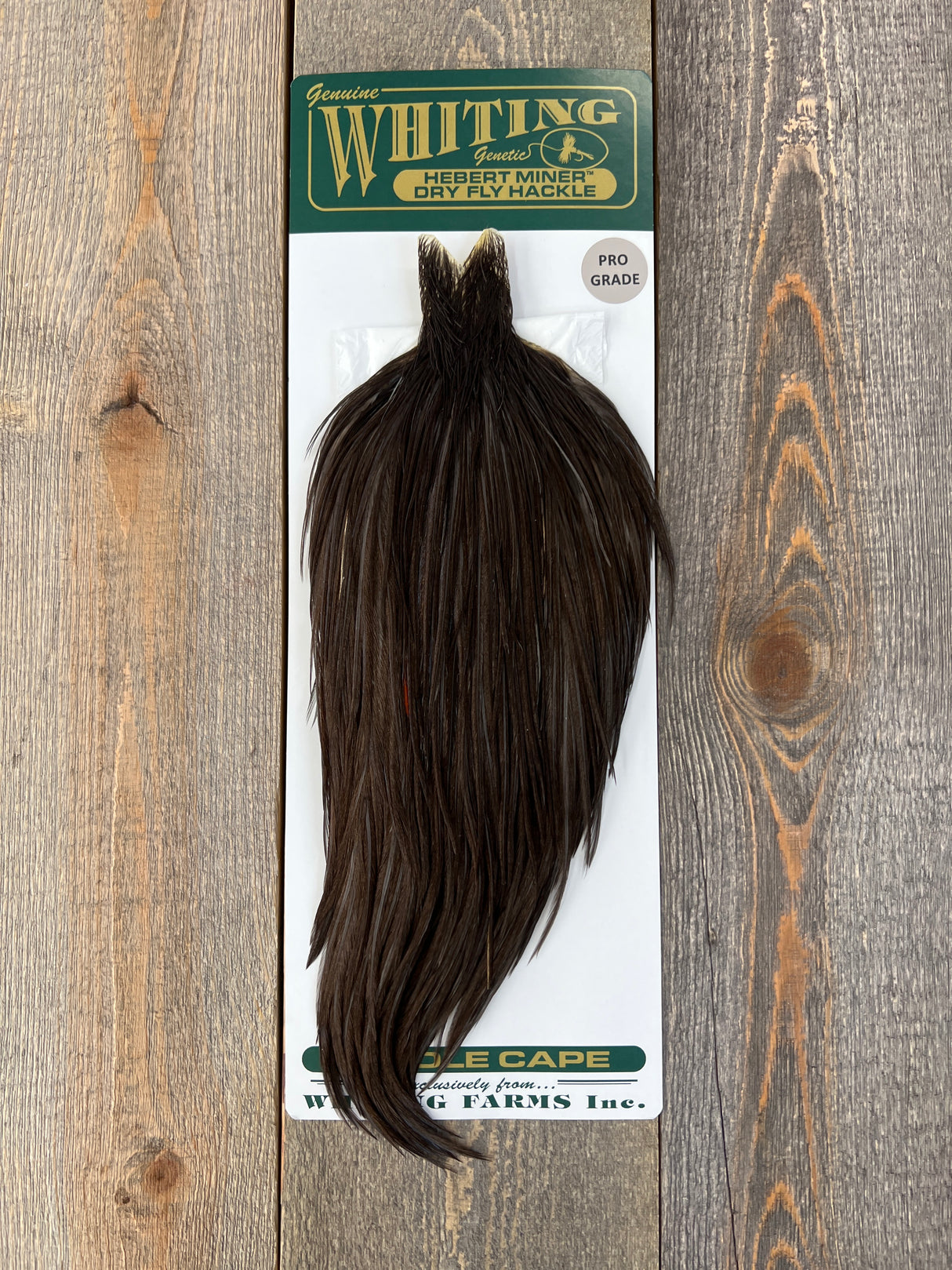 Hebert Pro Grade Cape Dark Gray Dun Dry Fly Hackle