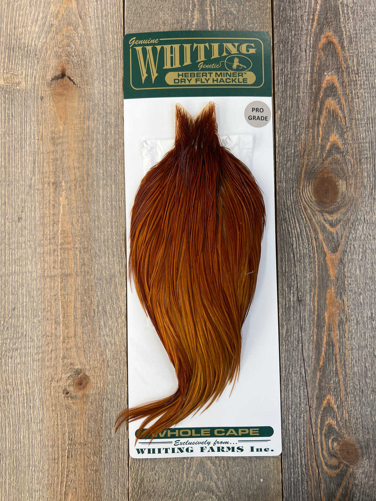 Hebert Pro Grade Cape Light Brown Dry Fly Hackle