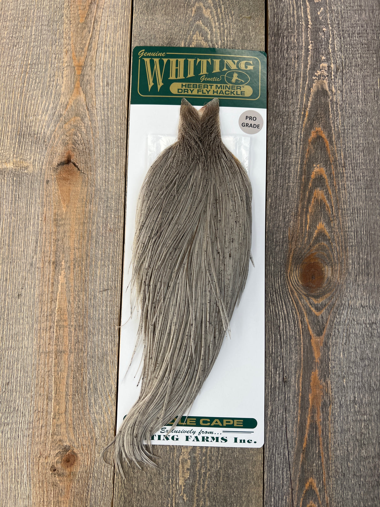 Hebert Pro Grade Cape Light Gray Dun Dry Fly Hackle