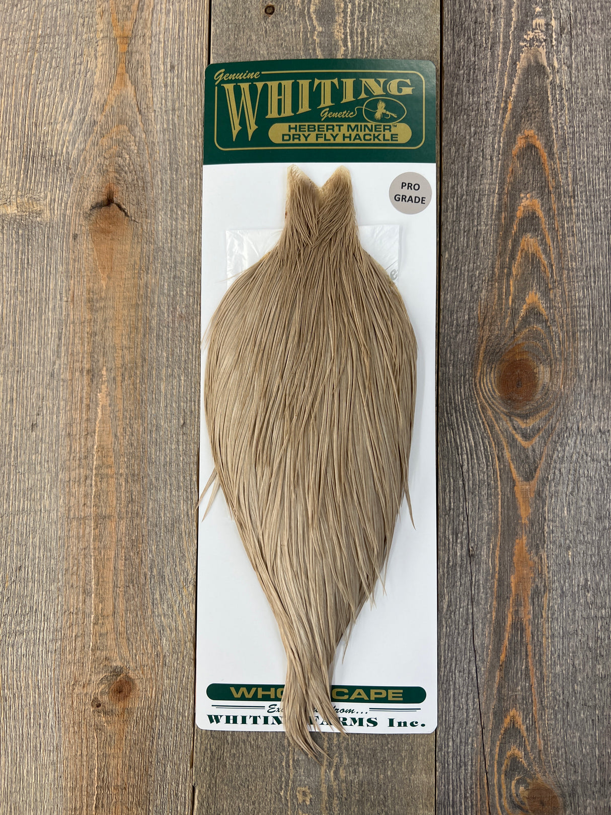 Hebert Pro Grade Cape Light Tan Dun Dry Fly Hackle