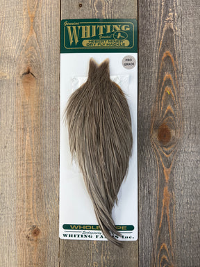 Hebert Pro Grade Cape Medium Gray Dun Dry Fly Hackle