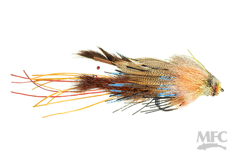 Hughes' Fleein' Mini Cray Painted Olive / 4 Warmwater Flies