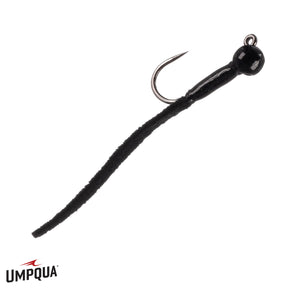 Jigged Leather Leech Winkler Black / 10 Trout Flies