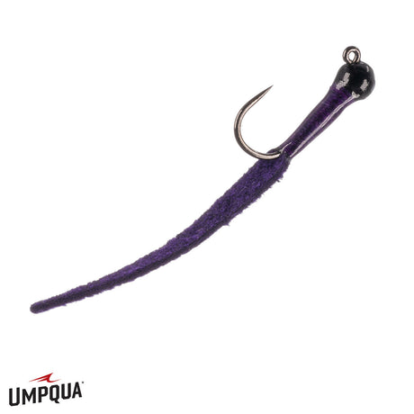 Jigged Leather Leech Winkler Purple / 10 Trout Flies