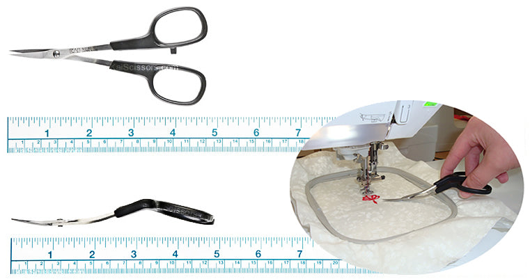 Kai 5" Double Curved Scissors - w/ Modified Micro-Serrated Blade Fly Tying Tool