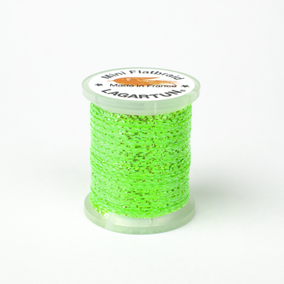 Lagartun Mini Flat Braid Fluor Chartreuse Wires, Tinsels