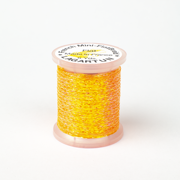 Lagartun Mini Flat Braid Fluor Orange Wires, Tinsels