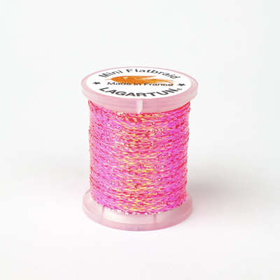 Lagartun Mini Flat Braid Fluor Pink Wires, Tinsels