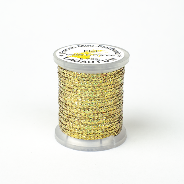 Lagartun Mini Flat Braid Holo Gold Wires, Tinsels