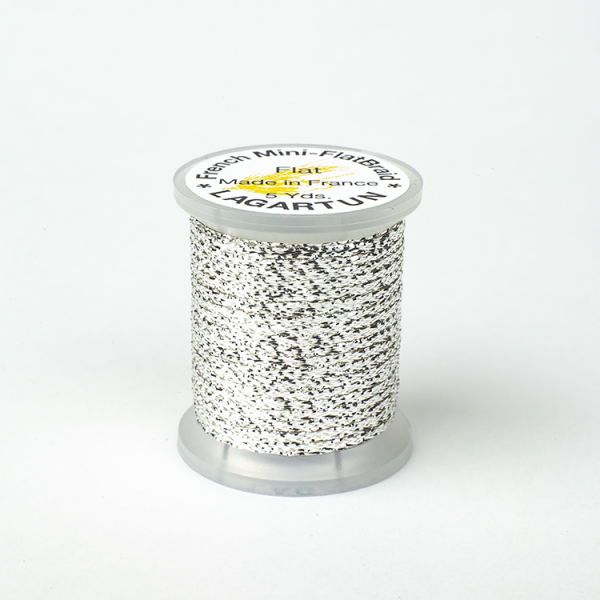 Lagartun Mini Flat Braid Silver Wires, Tinsels