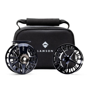 Lamson Guru X Fly Reel- 2 pack Blue Steel / -5+ Fly Reel