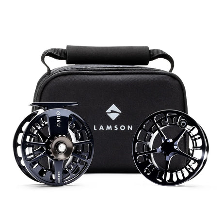 Lamson Guru X Fly Reel- 2 pack Blue Steel / -5+ Fly Reel