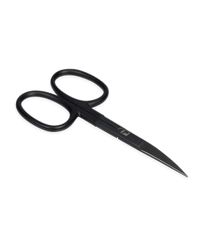 Loon Ergo Curved Hair Scissors- Black Fly Tying Tool