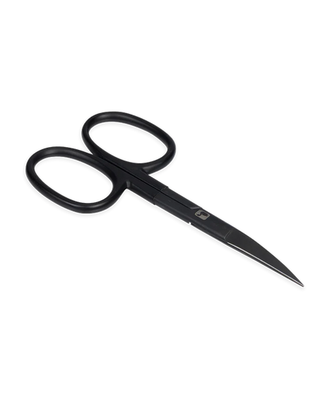 Loon Ergo Curved Hair Scissors- Black Fly Tying Tool