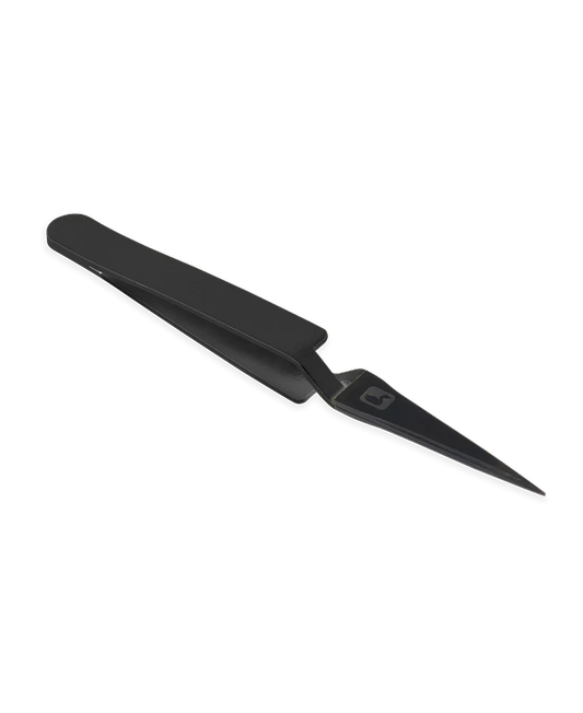 Loon Mini Straight D-Loop Tweezer- Black