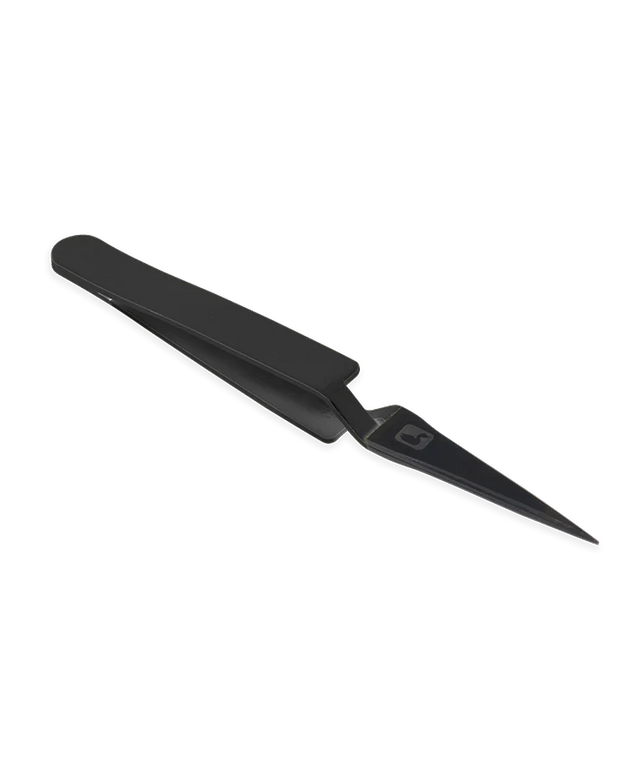 Loon Mini Straight D-Loop Tweezer- Black