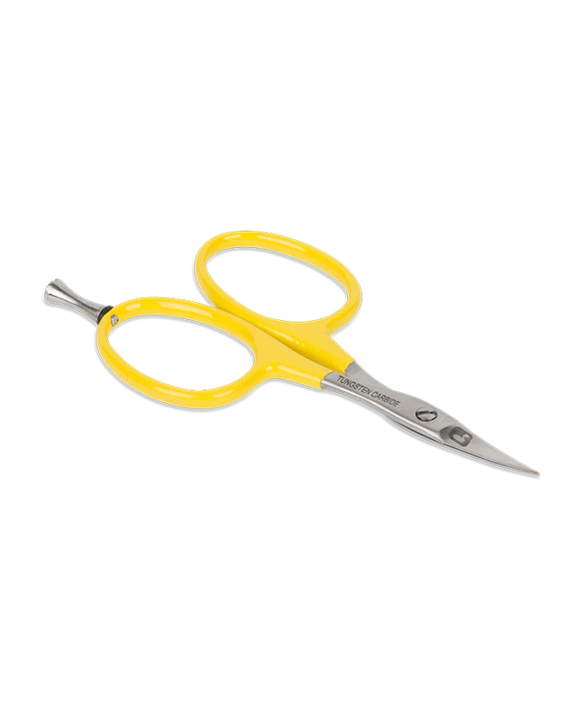 Loon Tungsten Carbide Curved All Purpose Scissor w/ Precision Peg Fly Tying Tool