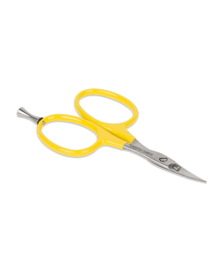 Loon Tungsten Carbide Curved Micro Tip Scissor w/ Precision Peg Fly Tying Tool