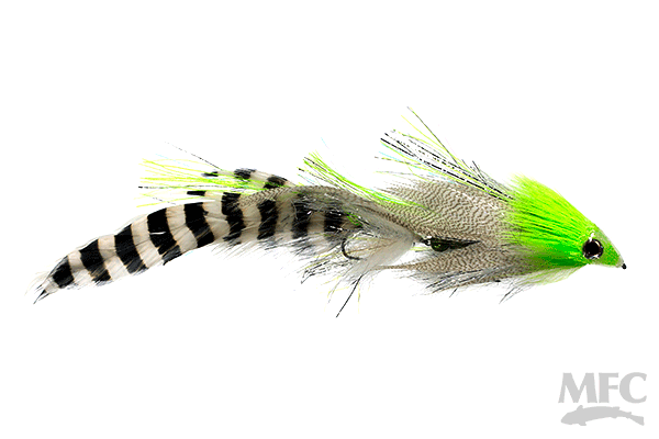 Lynch's Triple D Chartreuse/White / 2 Flies